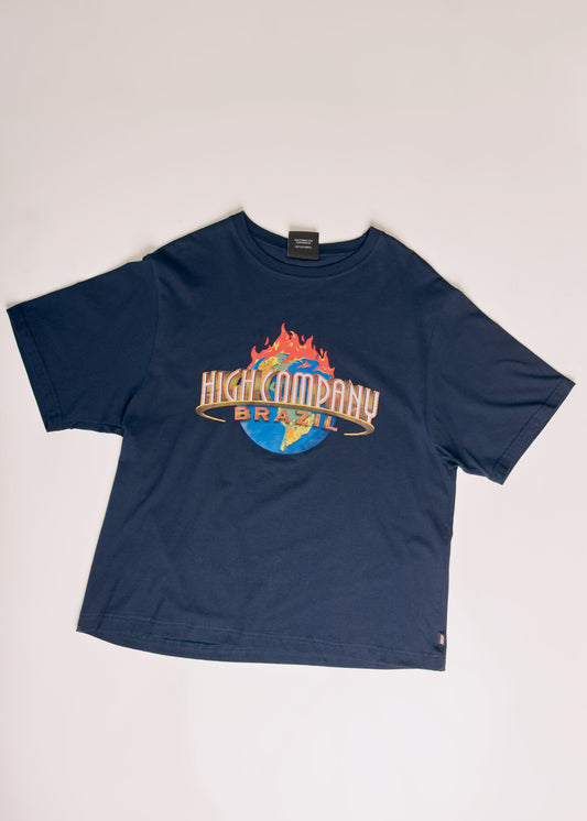 Playera azul High Co