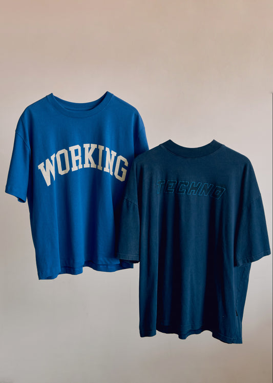 Playera azul Techno