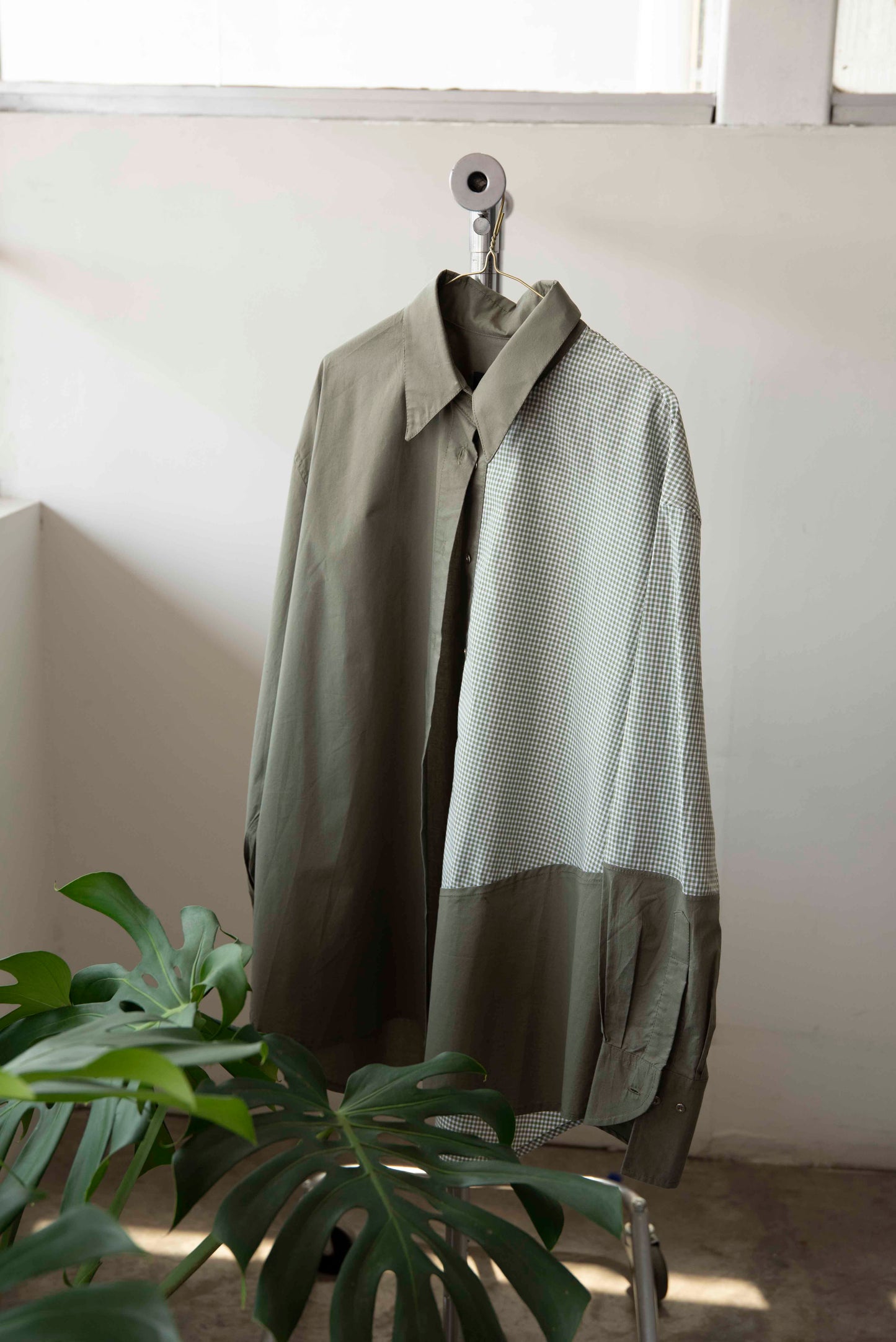 Camisa panels verde