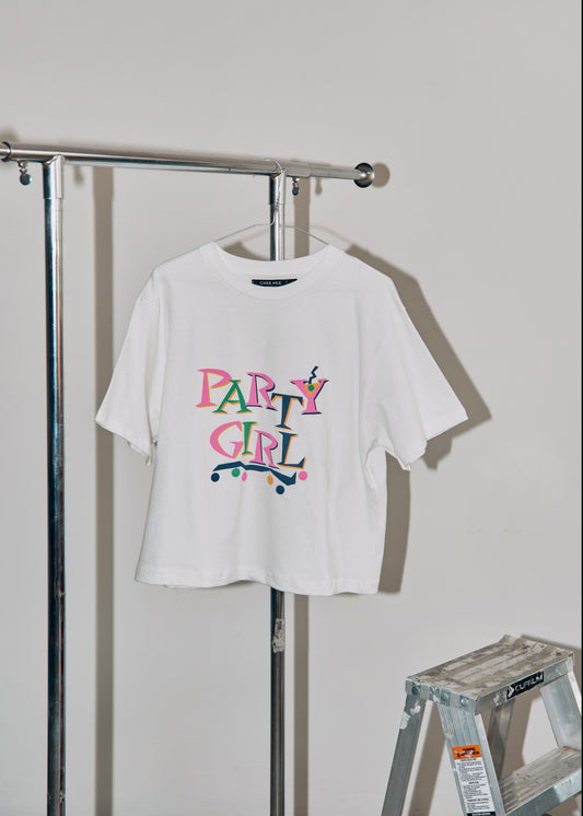 Playera printed Party Girl